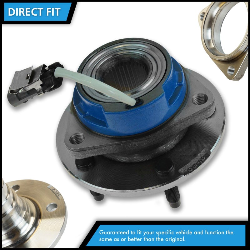 TRQ 2 Piece Front Wheel Bearing & Hub Assembly Set Compatible with 2012-2023 Chrysler 300 Dodge Challenger Charger - Image 5